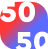 50/50